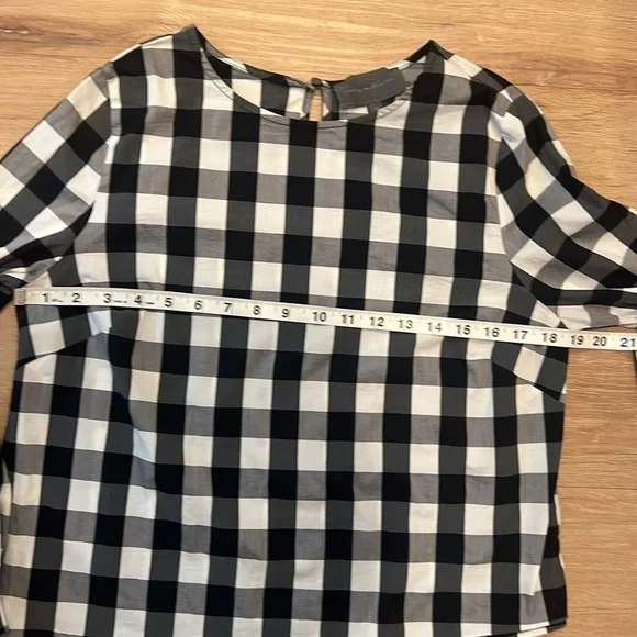 Anthropologie Sunday in Brooklyn Check Poplin Top - Size Medium - Picture 5 of 9